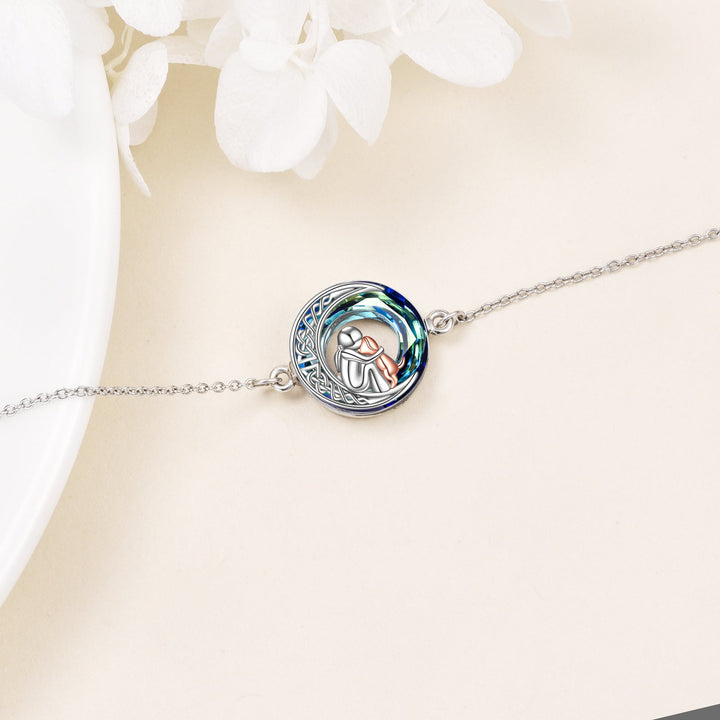 Állítható Karkötő Ezüst Kutyás Medállal