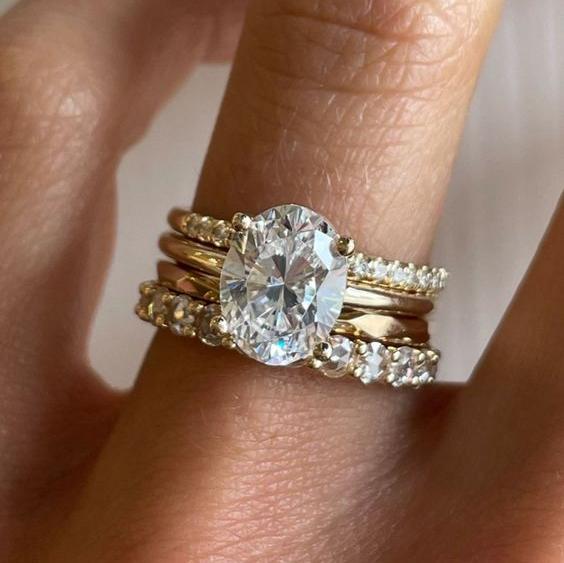 Csillogó Gyűrűk Vintage Zirconia-val