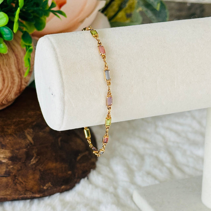 Isabella Karkötő Színes Kövekkel