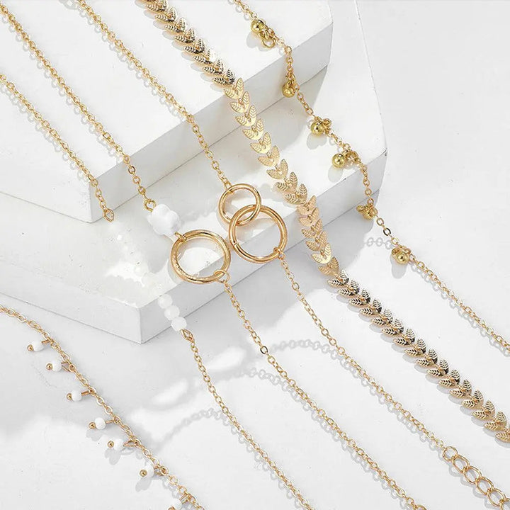 Boho Arany Karkötők Szett