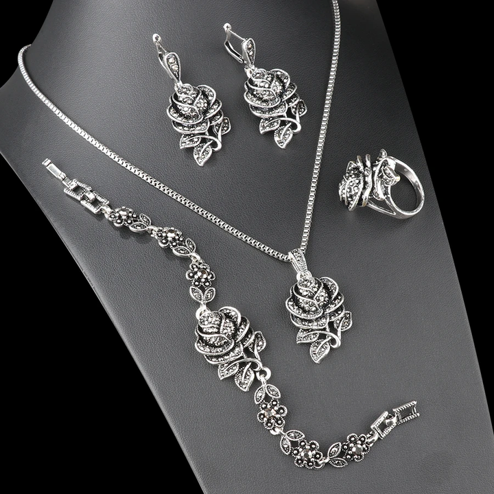 Elegáns Ezüst Ékszerszett Zirconia-val